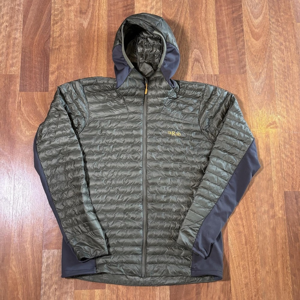 Rab Mens Cirrus Flex 2.0 Hoody Green Primaloft Insulated Jacket Medium QIO-68